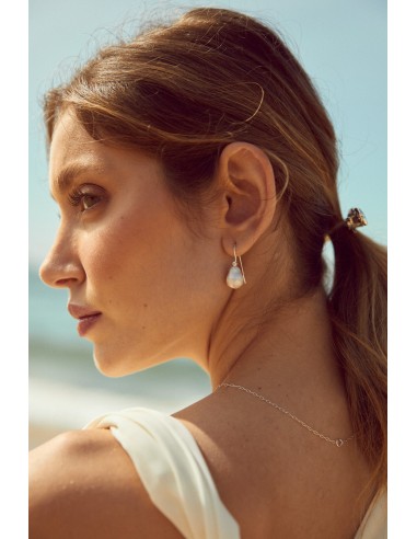 Melo - Boucles d'oreilles minimalistes perle baroque une grave pollution 