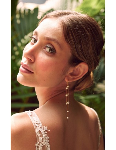 Gisela - Boucles d'oreilles romantiques avec perles Comparez plus de prix