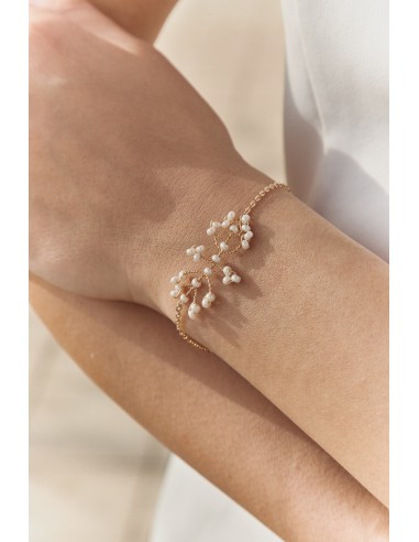 Colombe - Bracelet délicat de mariée en perles rocailles Paris Déstockage Promo