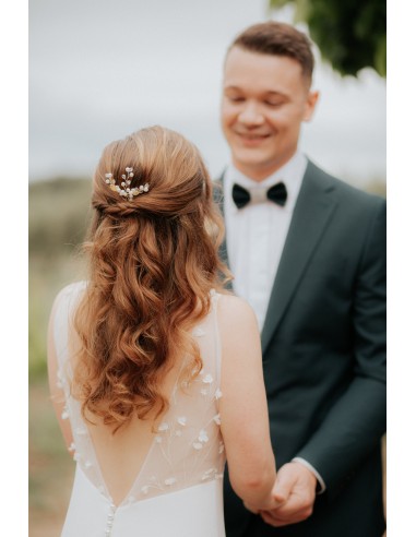 Flore - Bastão de cabelo de pérola ouvre sa boutique