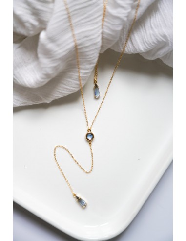 Ciel - Blue Stone Back Necklace plus qu'un jeu 